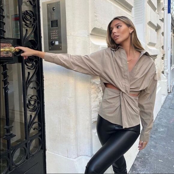 Zara cut out shirt - Picture 3 of 10